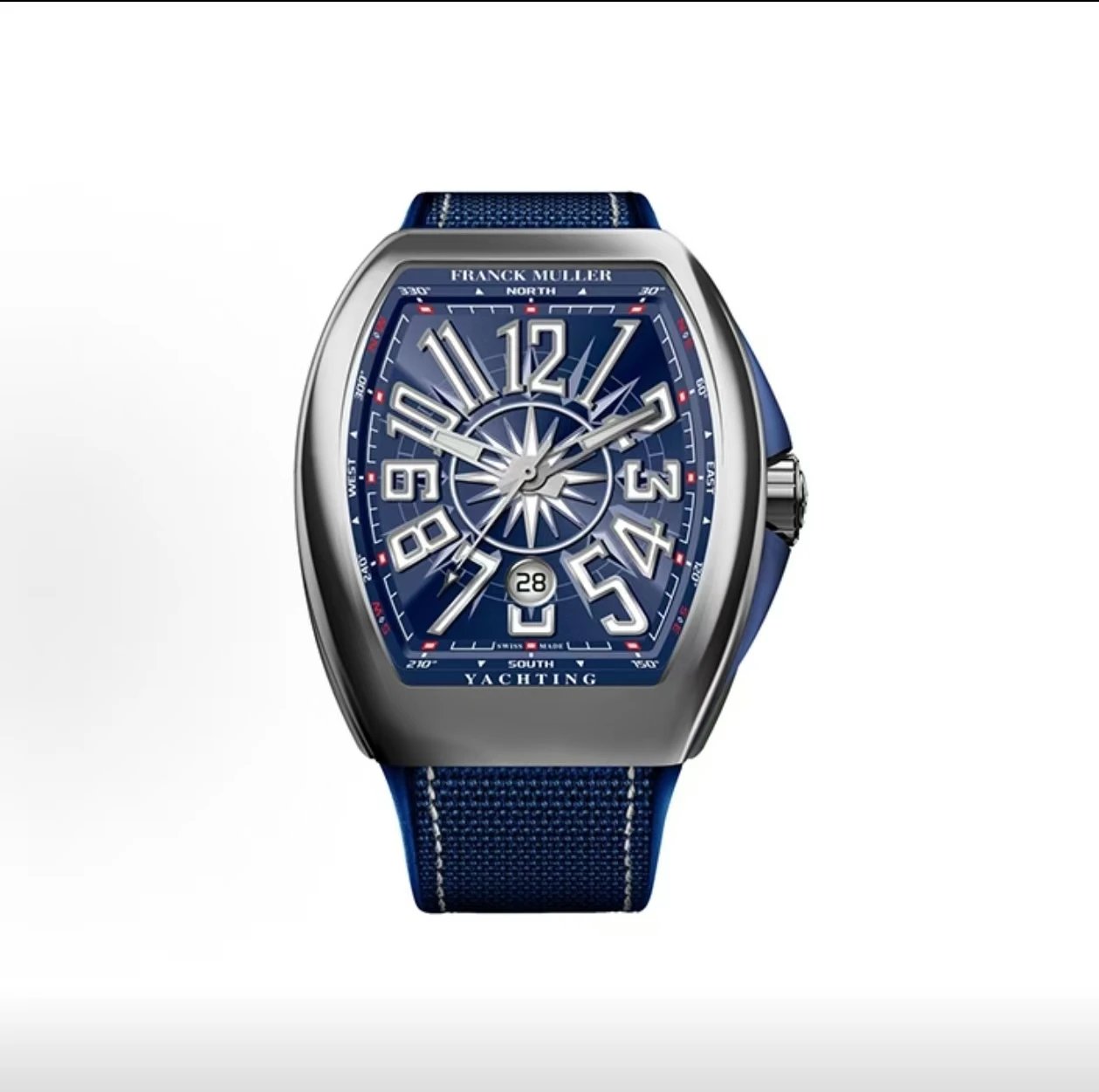 Franck Muller V 45 SC DT Yachting Watch - Blue Dial-010955