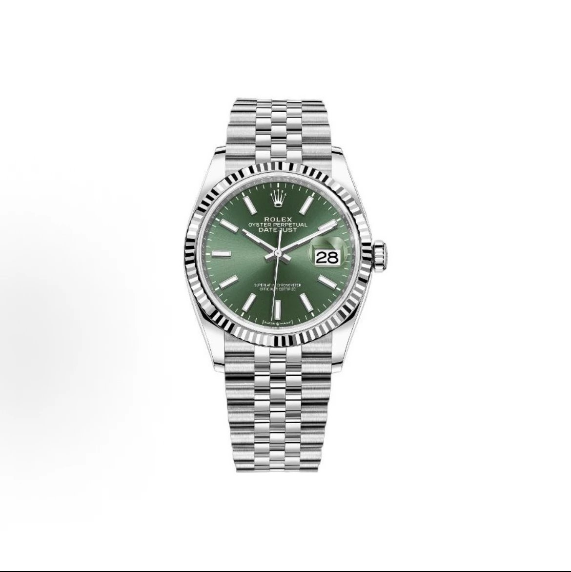 Rolex Oyster Perpetual Datejust Watch - Green Dial-009989