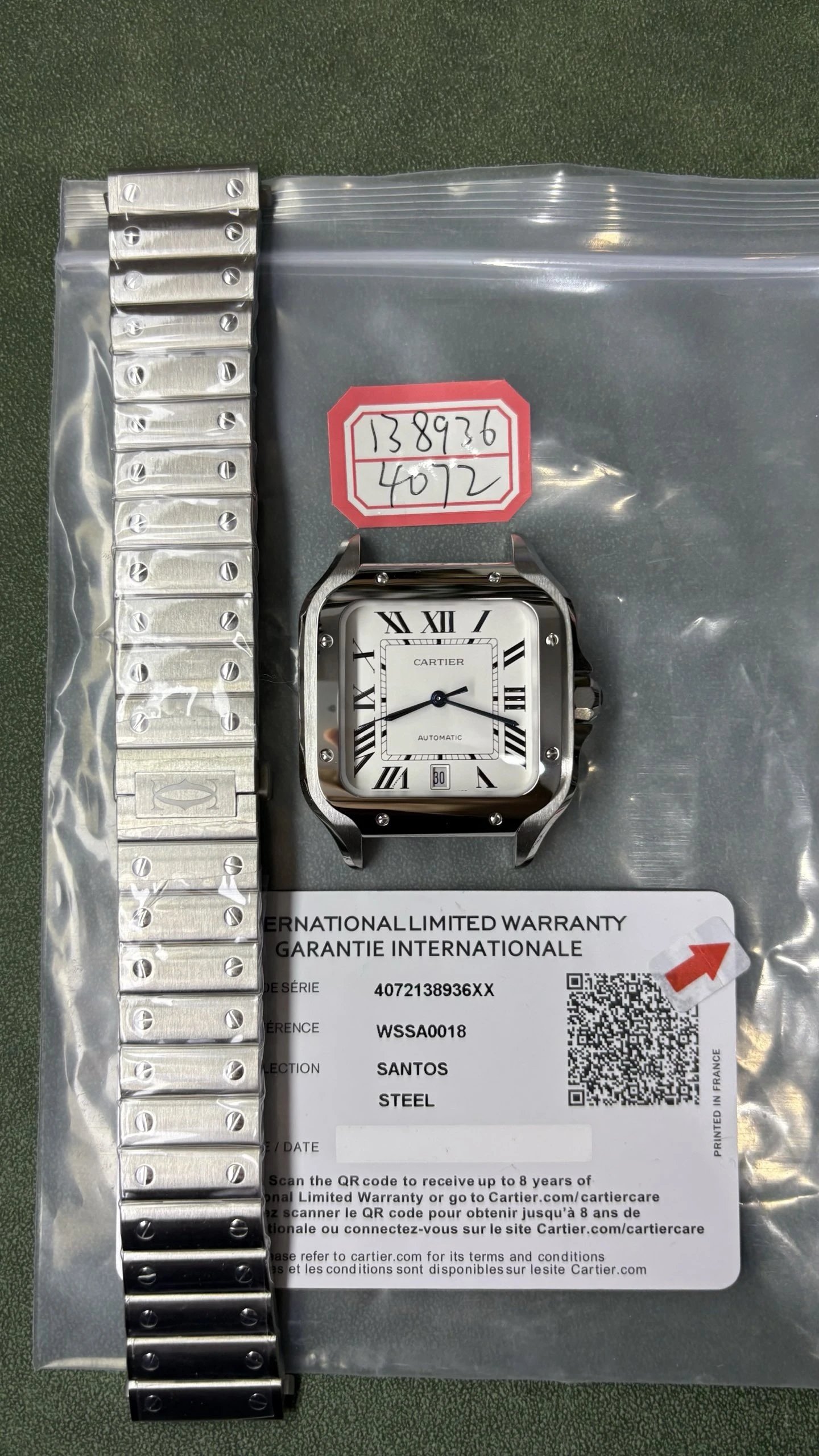 Cartier Santos Watch - White Dial-011219