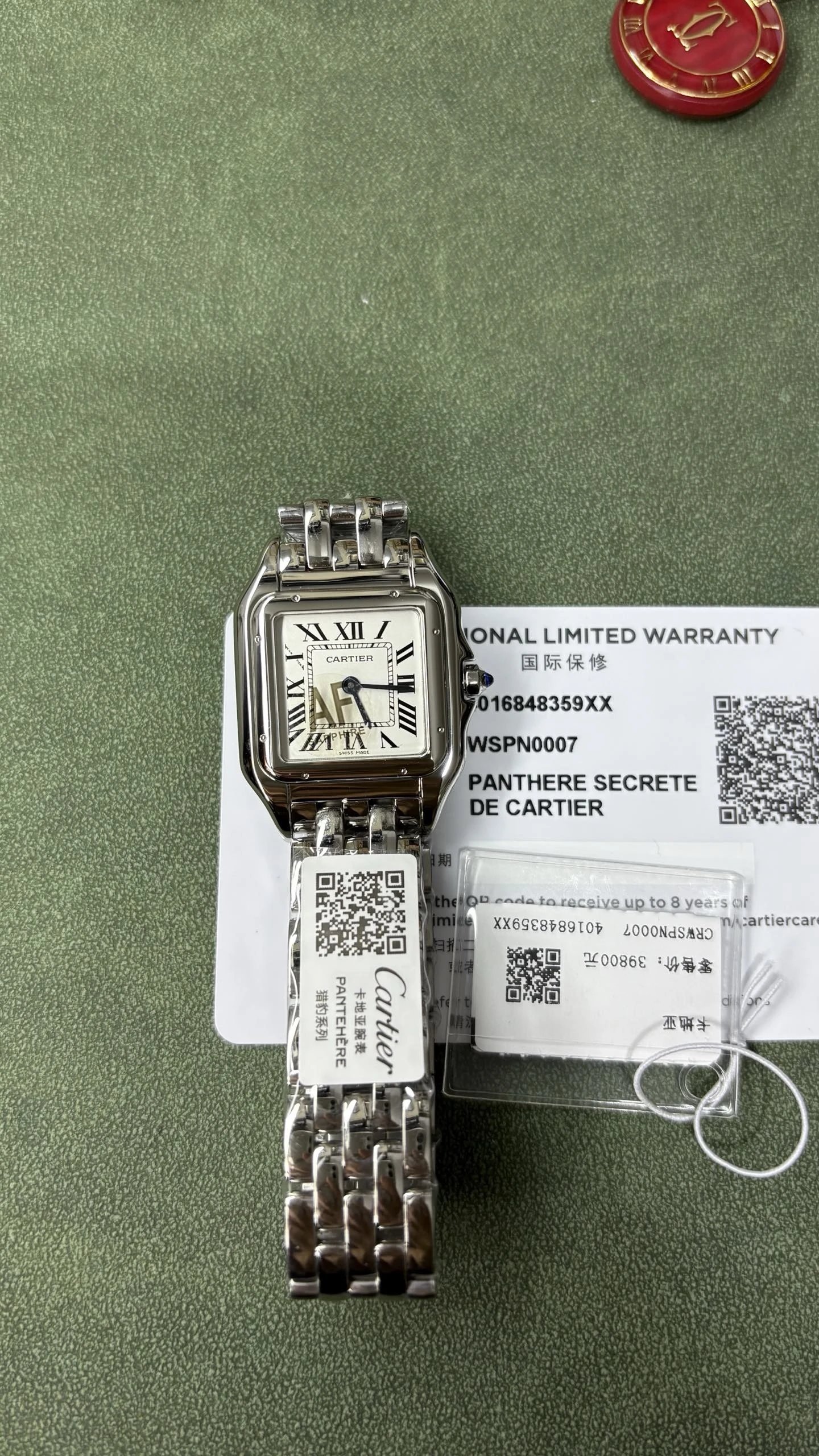 Cartier Panth re Secr te Watch - Silver Dial-011117