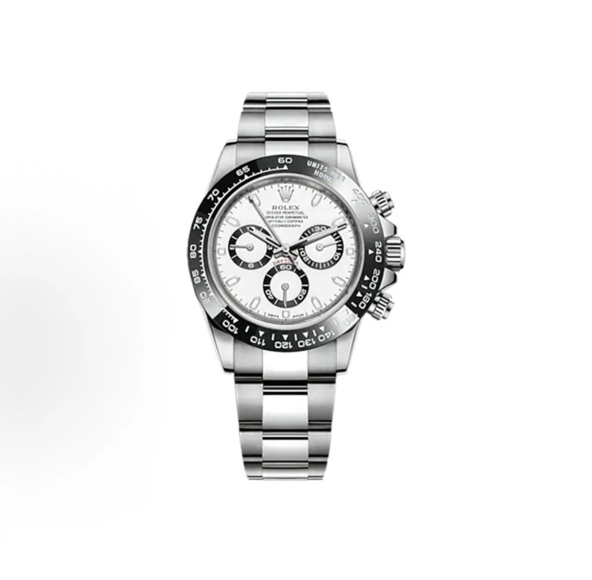 Rolex Cosmograph Daytona Watch - White Dial-009499