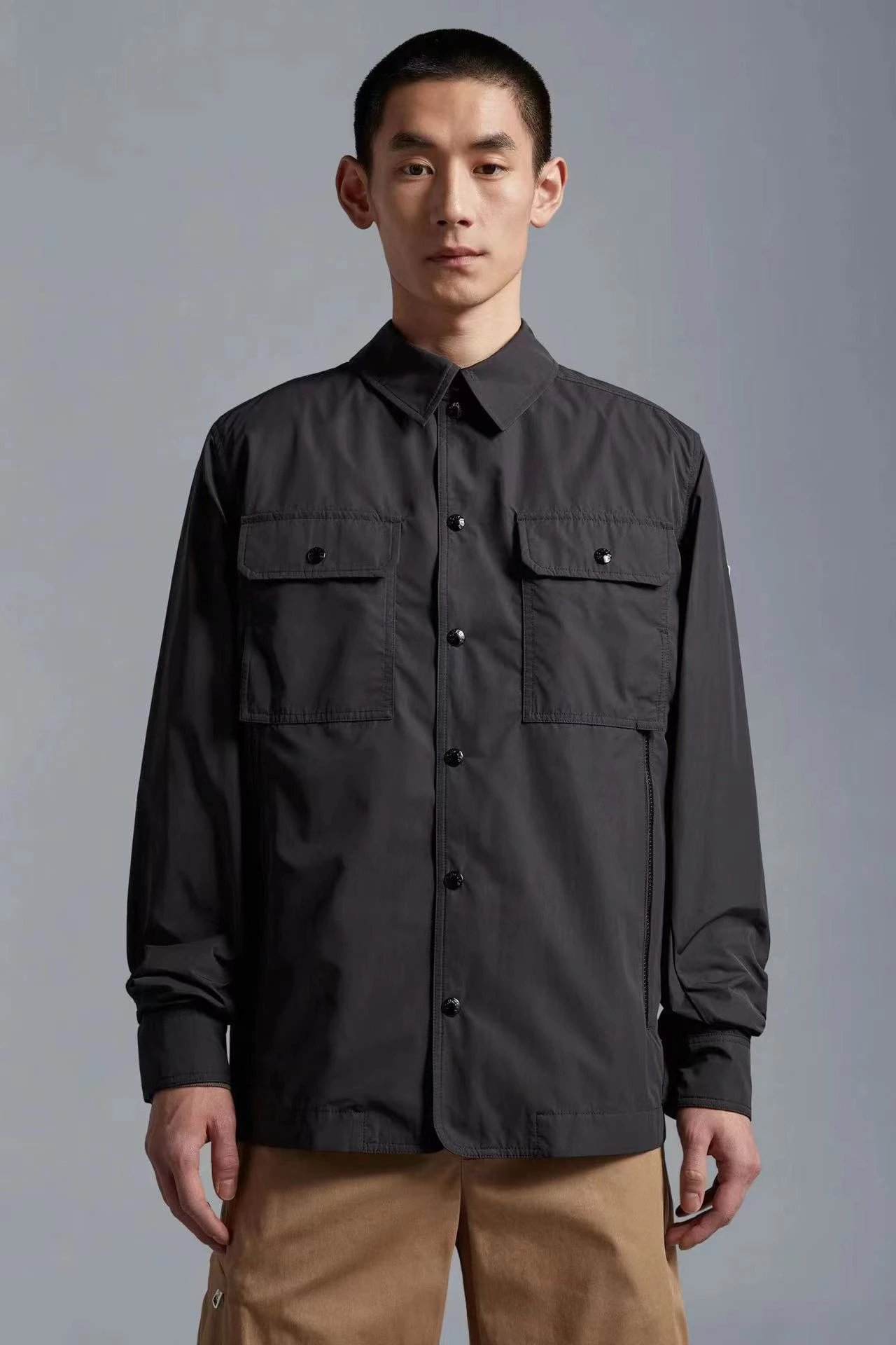 With NFC Mon * cler Masked Shirt Windbreaker Jacket Coat