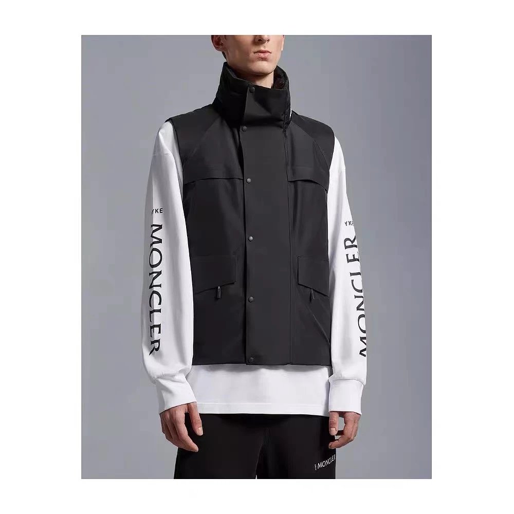 MonclerX HYKE joint Vanil men's and women's stand collar windproof and waterproof down vest