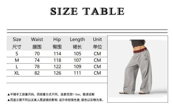 A-COLD-WALL* Wide-Leg Sweatpants Navy with Plaid Waistband - 3