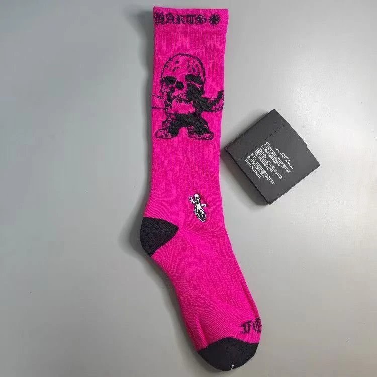 Philipp Plein Skull Graphic Socks Pink - 1