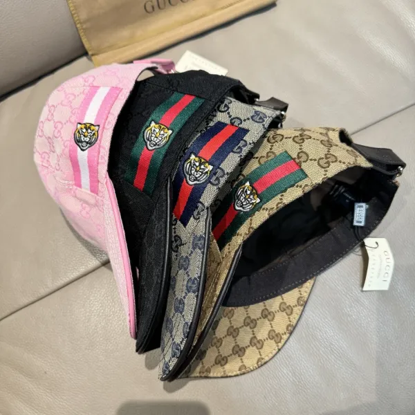 Gucci GG Marmont Tiger Baseball Cap Beige - 3