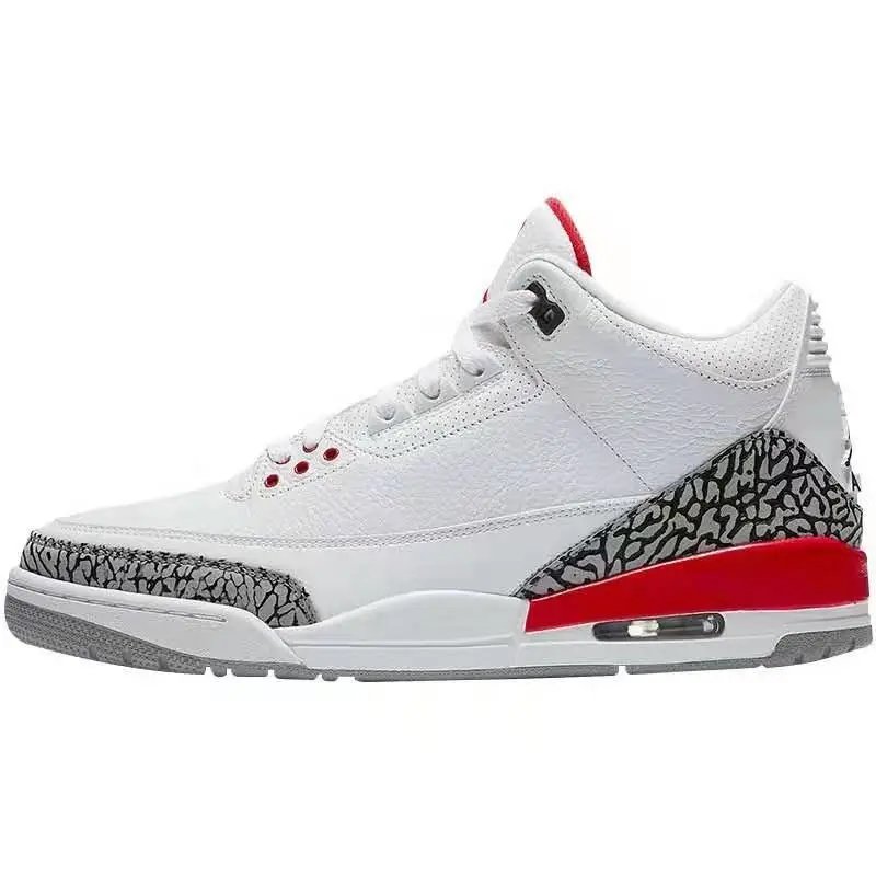 AJ3 White Red