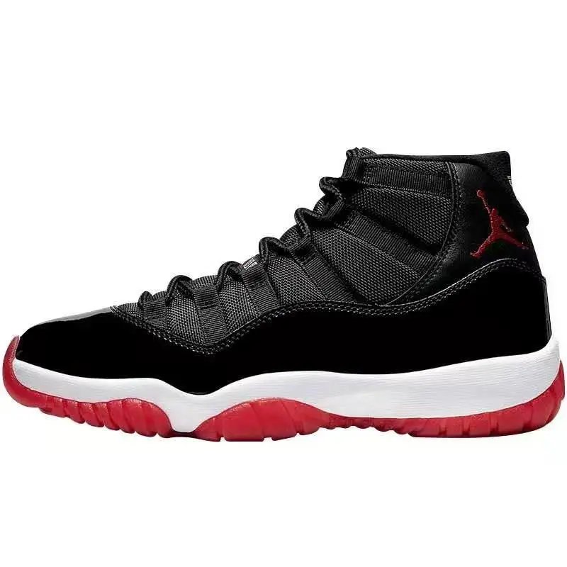 AJ11 black and red high top