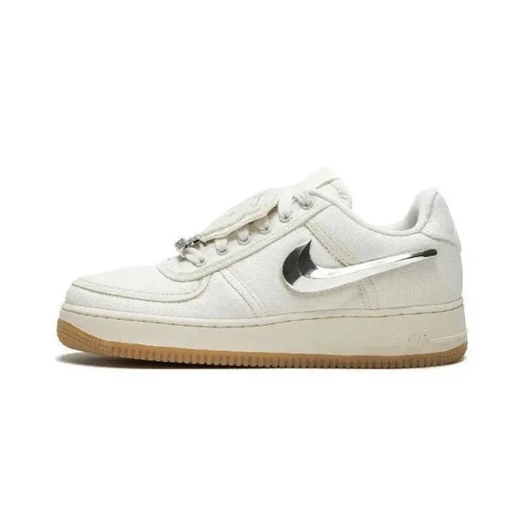 AF1 Ghost Face Swap Swoosh Beige