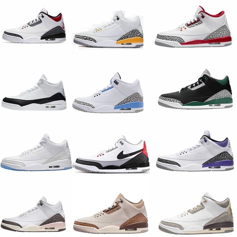AJ3 Flame Red Japan Limited Edition AJ3 White Orange Lakers Air Jordan 3 Joe 3 White Cement White Grey Midnight Blue Burst Pattern Hiroshi Fujiwara Lightning White Red Purple Lucky Green North Carolina Blue White Blue Manuscript Swap Hook White Brown Pink Cherry Blossom Pink Grey Blue Midnight Blue Basketball Shoes Men's Shoes Women's Shoes