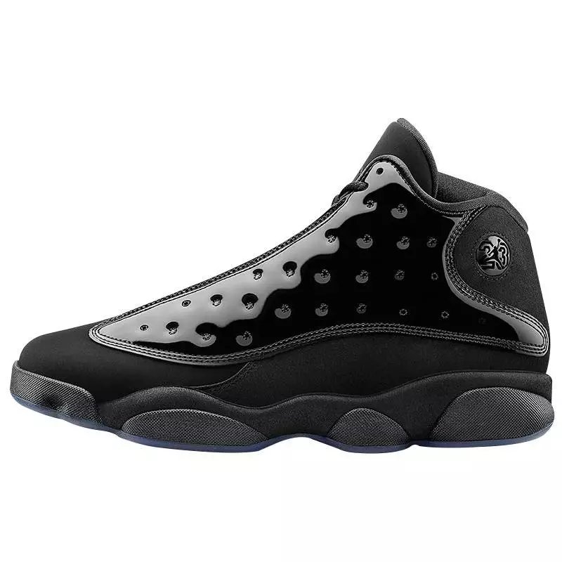 AJ13 Black Cat Patent Leather