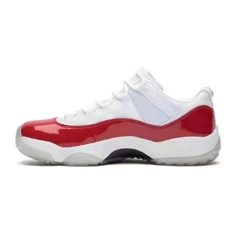 AJ11 Low Top White Red