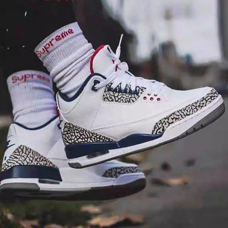 AJ3 White Blue