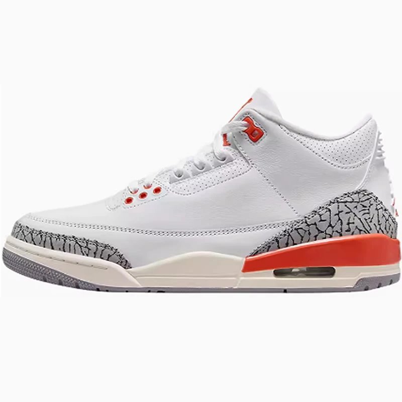 AJ3 White Orange