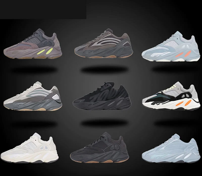 YEEZY 椰子700 初代奶白黑魂700V2 黑紫棕侃爷复古老爹鞋男鞋女鞋