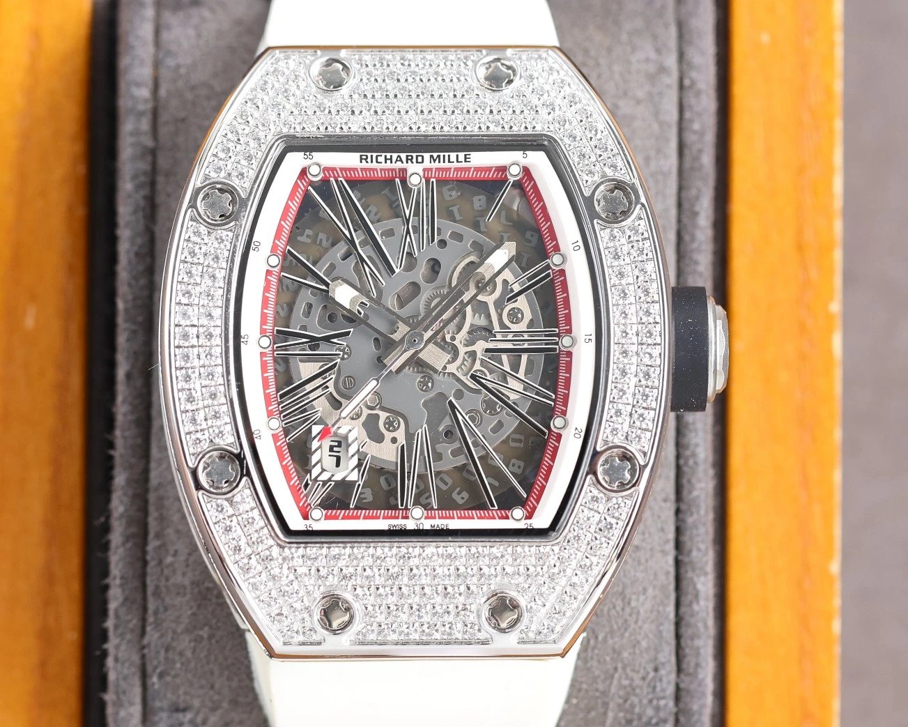 Richard Mille RM 055 White Ceramic Skeleton Watch - 18