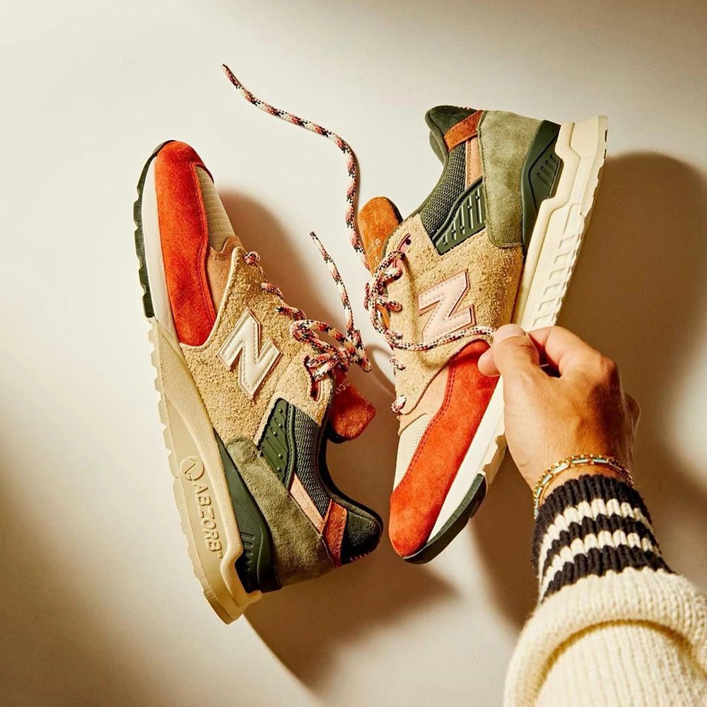 【Original Genuine Only】KITH x Frank Lloyd Wright x New Balance M998 Made in USA Premium American Heritage Classic Retro Running Walking Sneakers