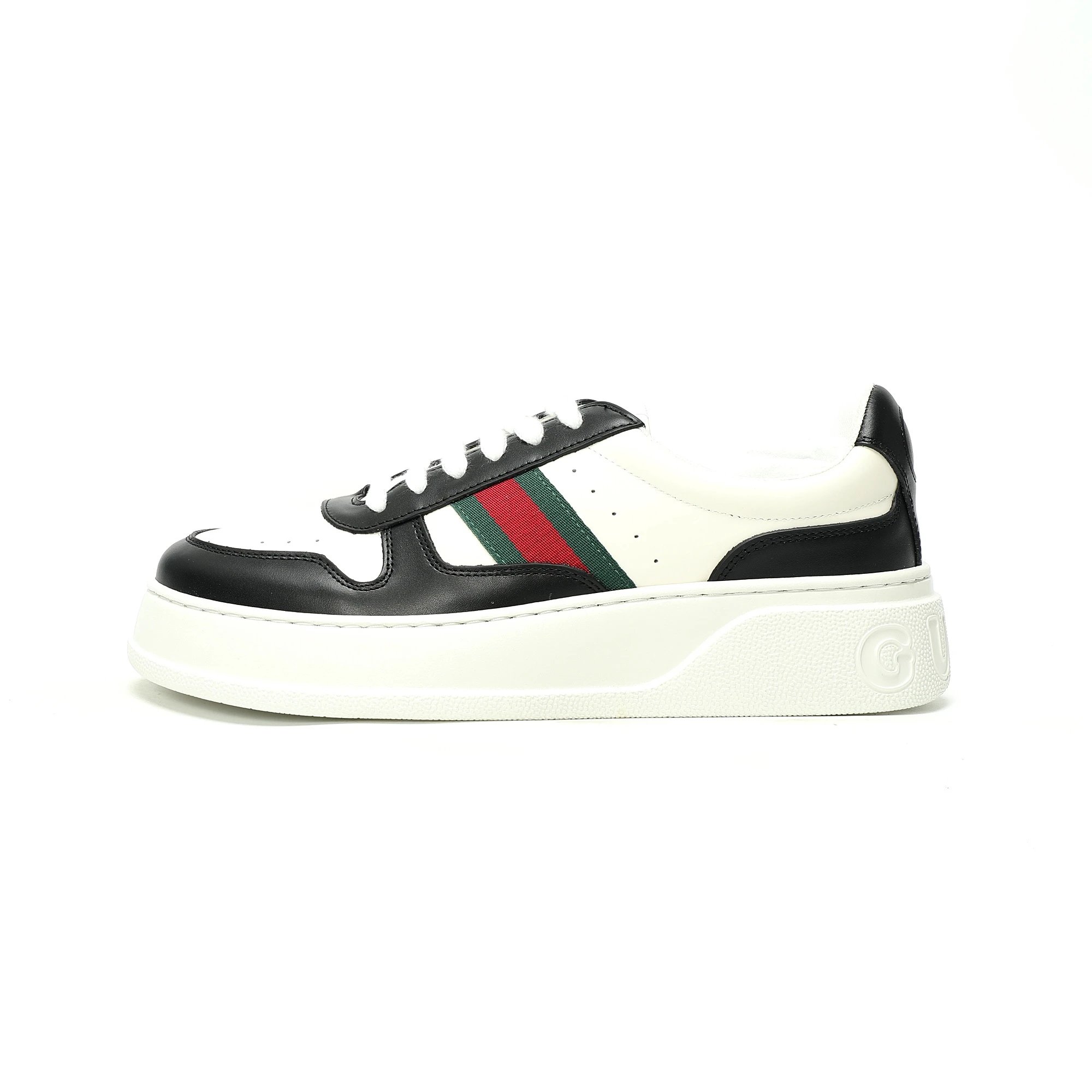 White Black Green Red Web Strap