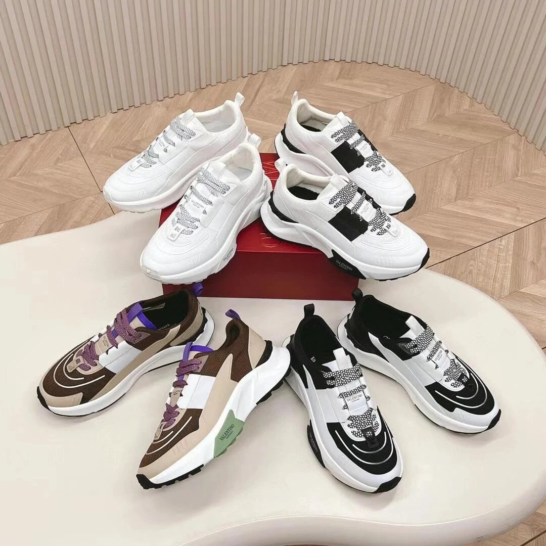 Valentino Garavani True Act Low-Top Retro Studded Casual Sneakers