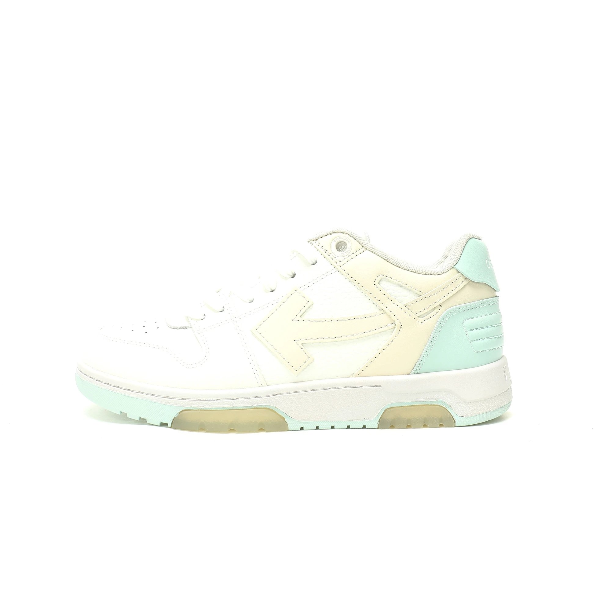White Cream Mint Green Arrow