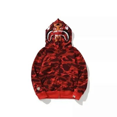 [Shark Tiger Head Red] Double Hat