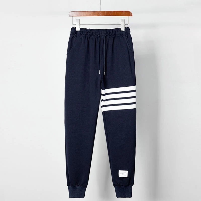Thom Browne Classic Four-Bar Stripe Crewneck Sweatshirt Light Blue Sweater - 18