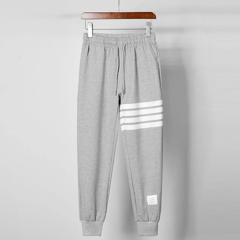Thom Browne Classic Four-Bar Stripe Crewneck Sweatshirt Light Blue Sweater - 17
