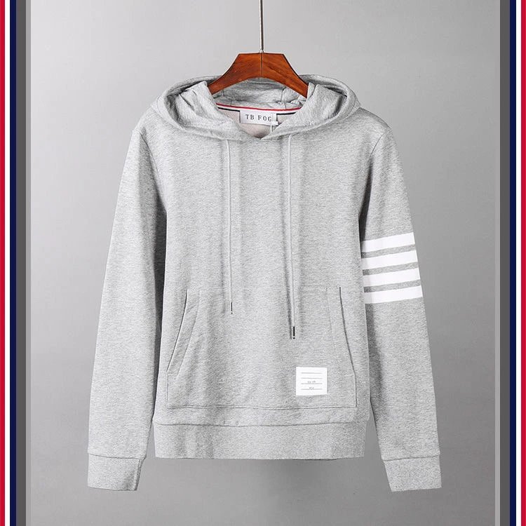 Unbranded Hoodies & Sweatshirts Three-Stripe Sleeve Pullover Hoodie — 5