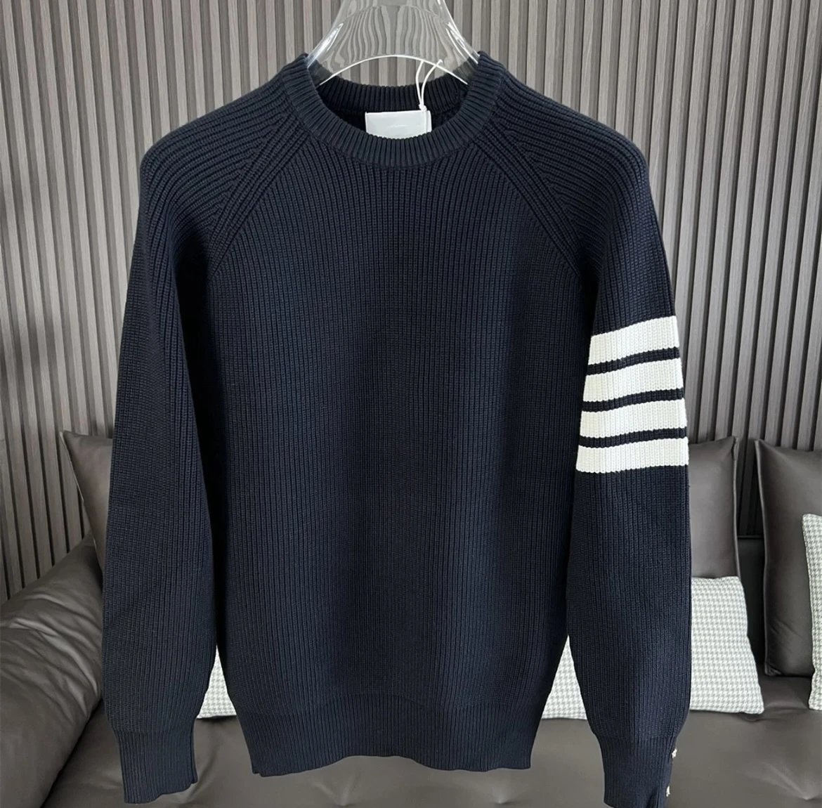 Unbranded Hoodies & Sweatshirts Three-Stripe Sleeve Pullover Hoodie — 23