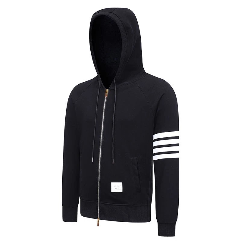 Unbranded Hoodies & Sweatshirts Three-Stripe Sleeve Pullover Hoodie image 8