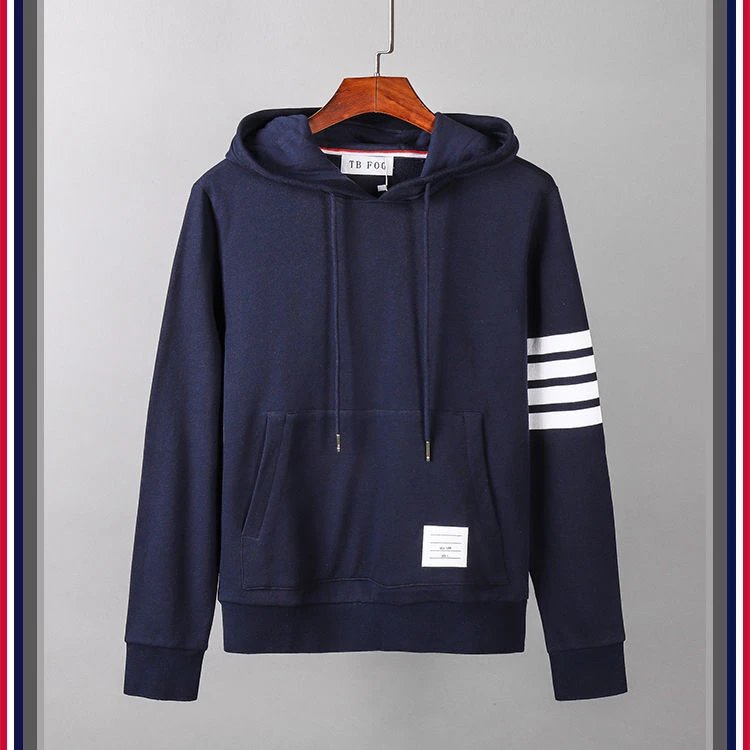 Unbranded Hoodies & Sweatshirts Three-Stripe Sleeve Pullover Hoodie — 3