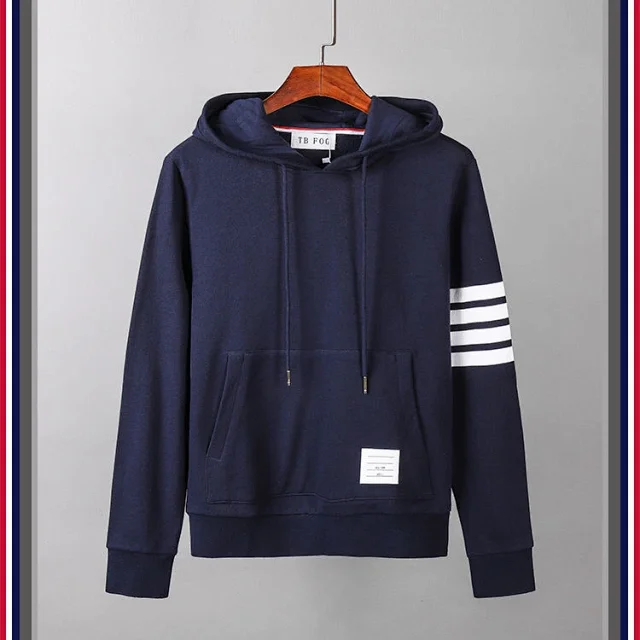 Unbranded Hoodies & Sweatshirts Three-Stripe Sleeve Pullover Hoodie product detail image 4