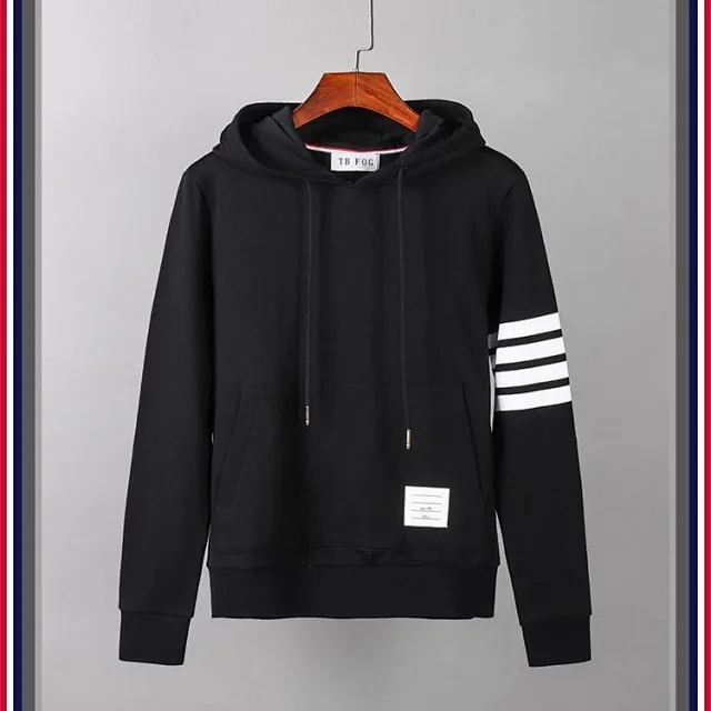 Unbranded Hoodies & Sweatshirts Three-Stripe Sleeve Pullover Hoodie product detail image 5