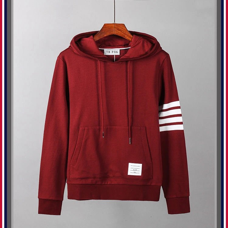 Unbranded Hoodies & Sweatshirts Three-Stripe Sleeve Pullover Hoodie — 2