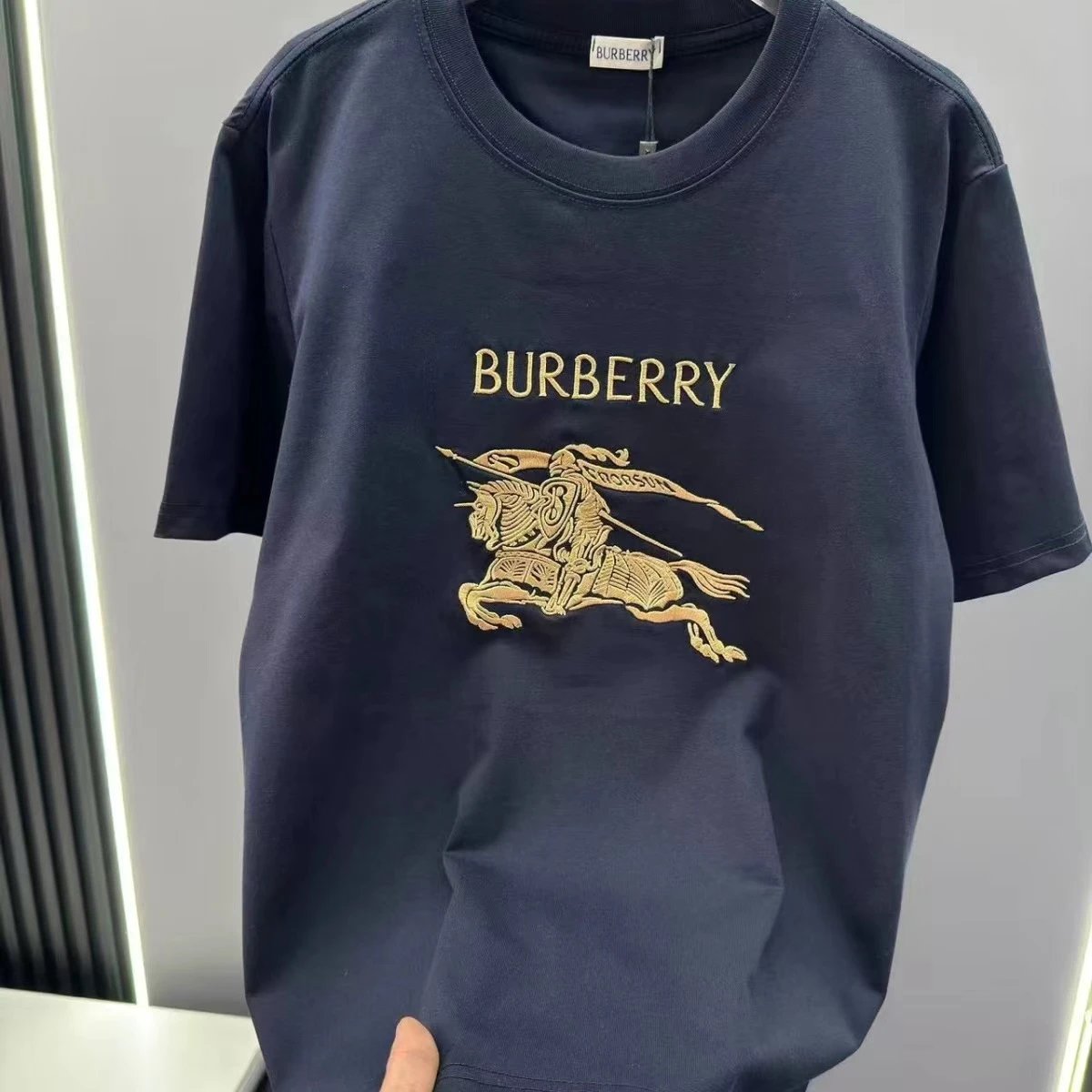 Burberry New Navy Short-Sleeve Shirt