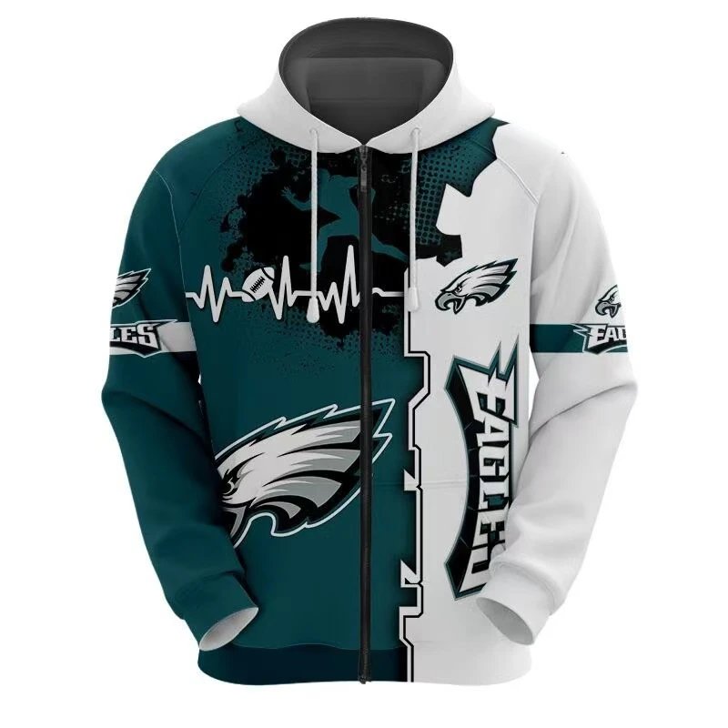 New England Patriots Hoodies & Sweatshirts Football Team Graphic Full-Zip Hoodie image 6