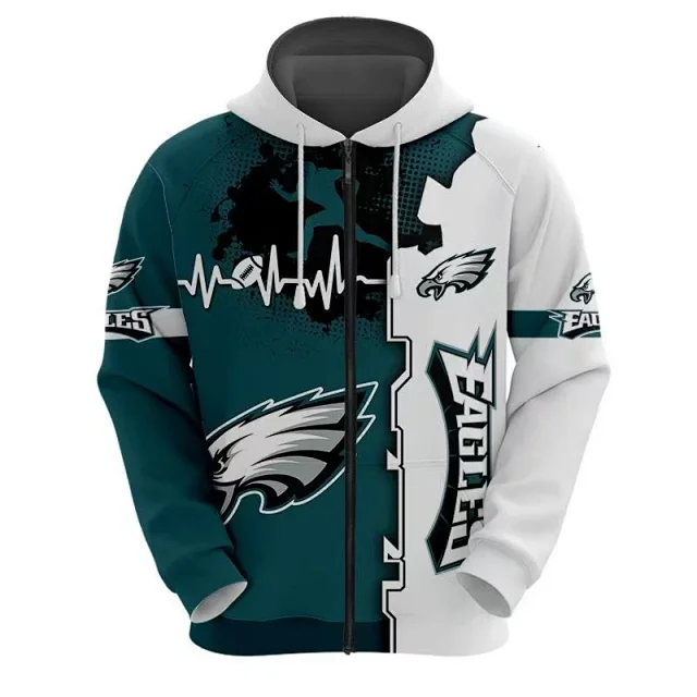 New England Patriots Hoodies & Sweatshirts Football Team Graphic Full-Zip Hoodie product detail image 5