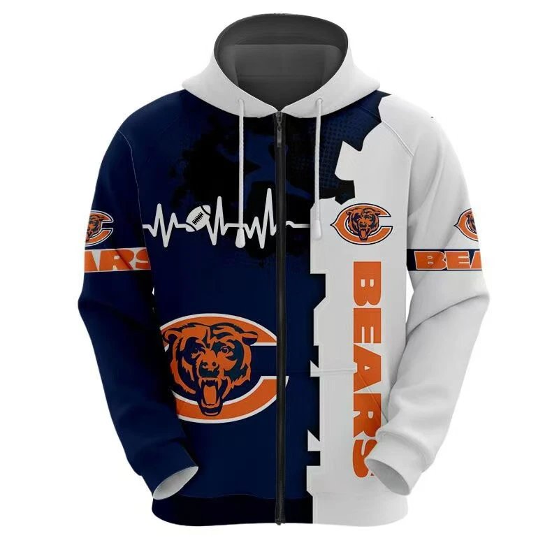 New England Patriots Hoodies & Sweatshirts Football Team Graphic Full-Zip Hoodie — 10*Top quality