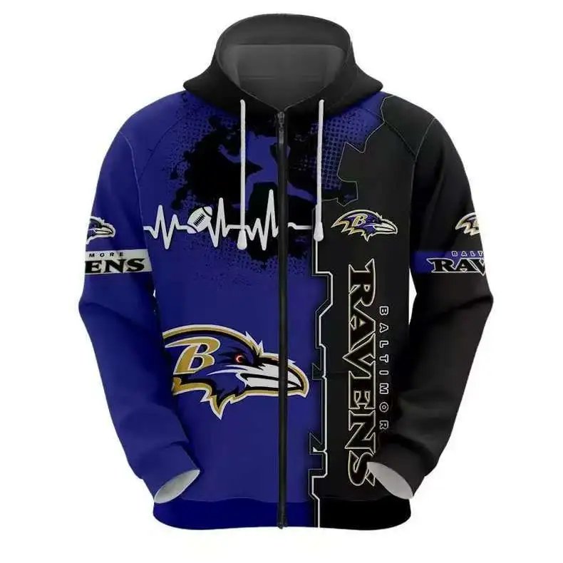 New England Patriots Hoodies & Sweatshirts Football Team Graphic Full-Zip Hoodie — 1*Top quality
