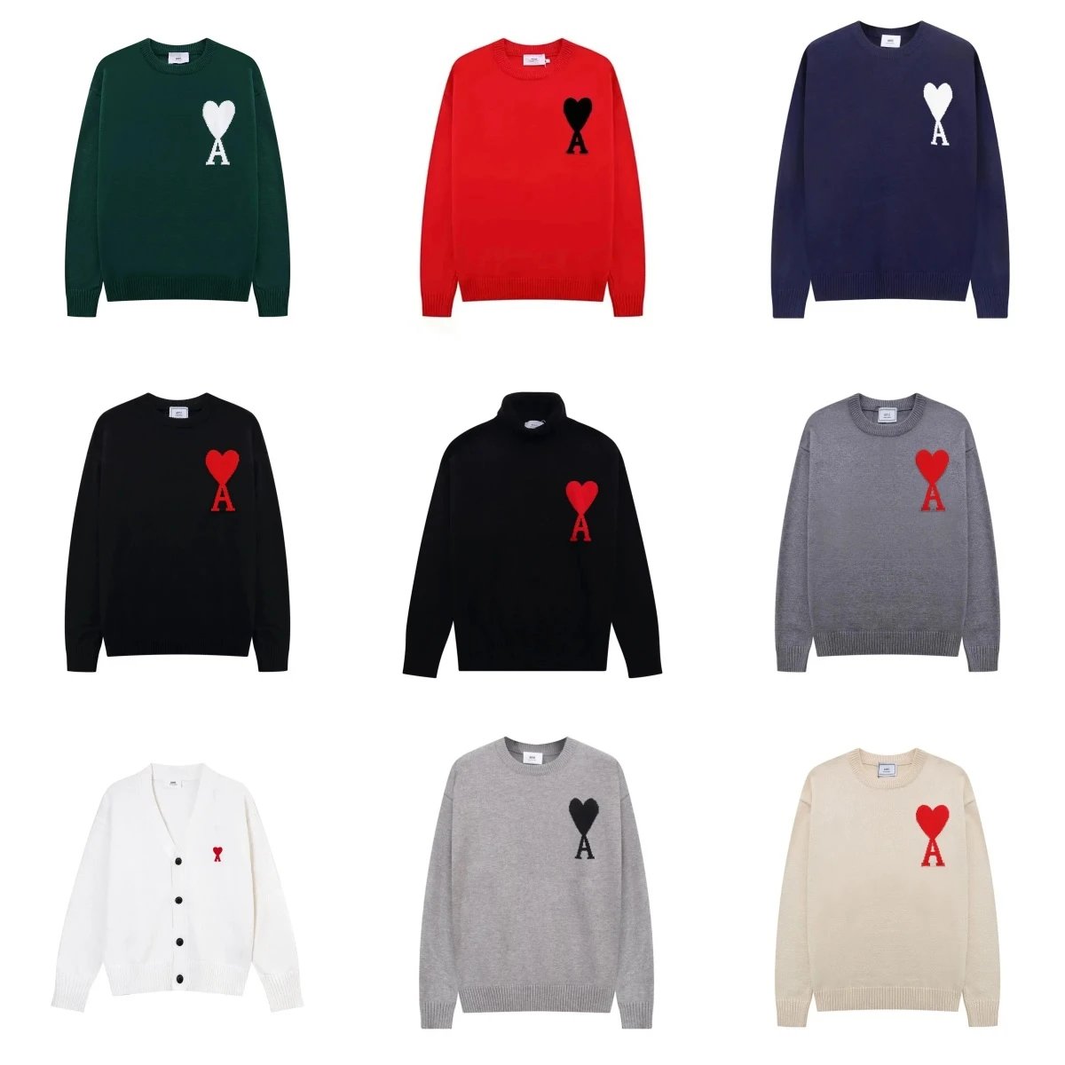 Ami Paris Heart Logo Sweater [