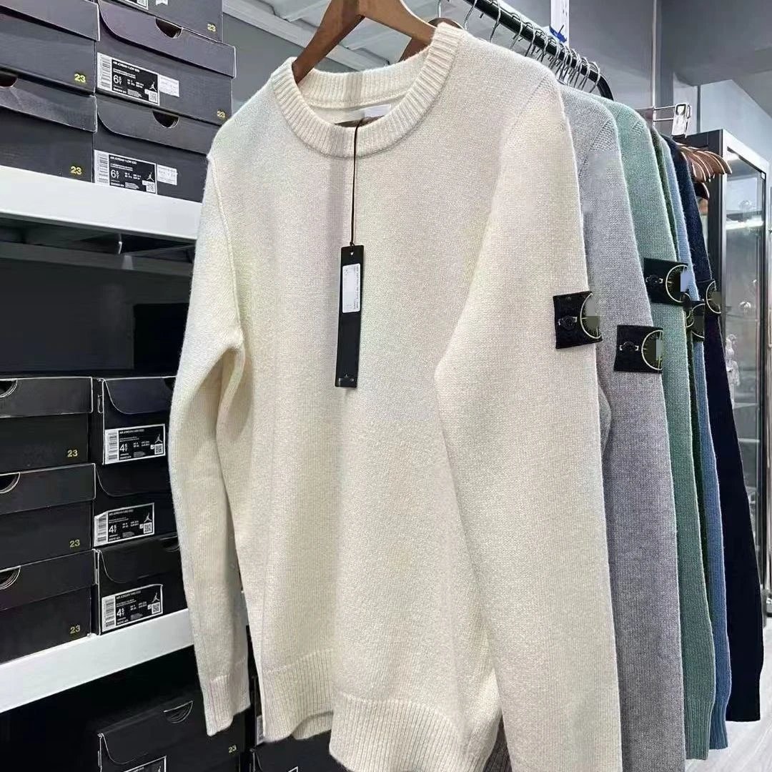 Stone Island White Sweater