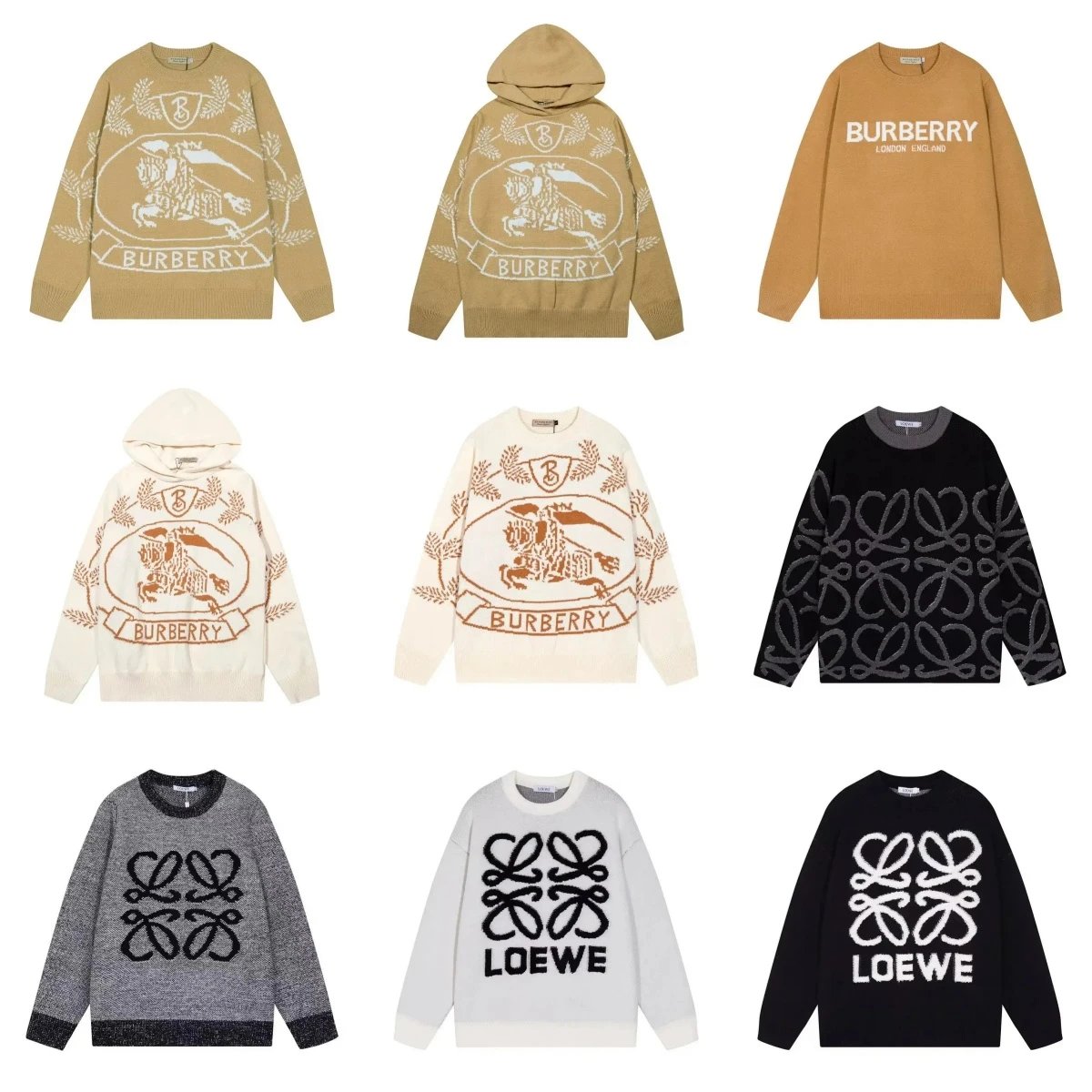 Burberry Knitwear Logo knit sweater and hooded image 1