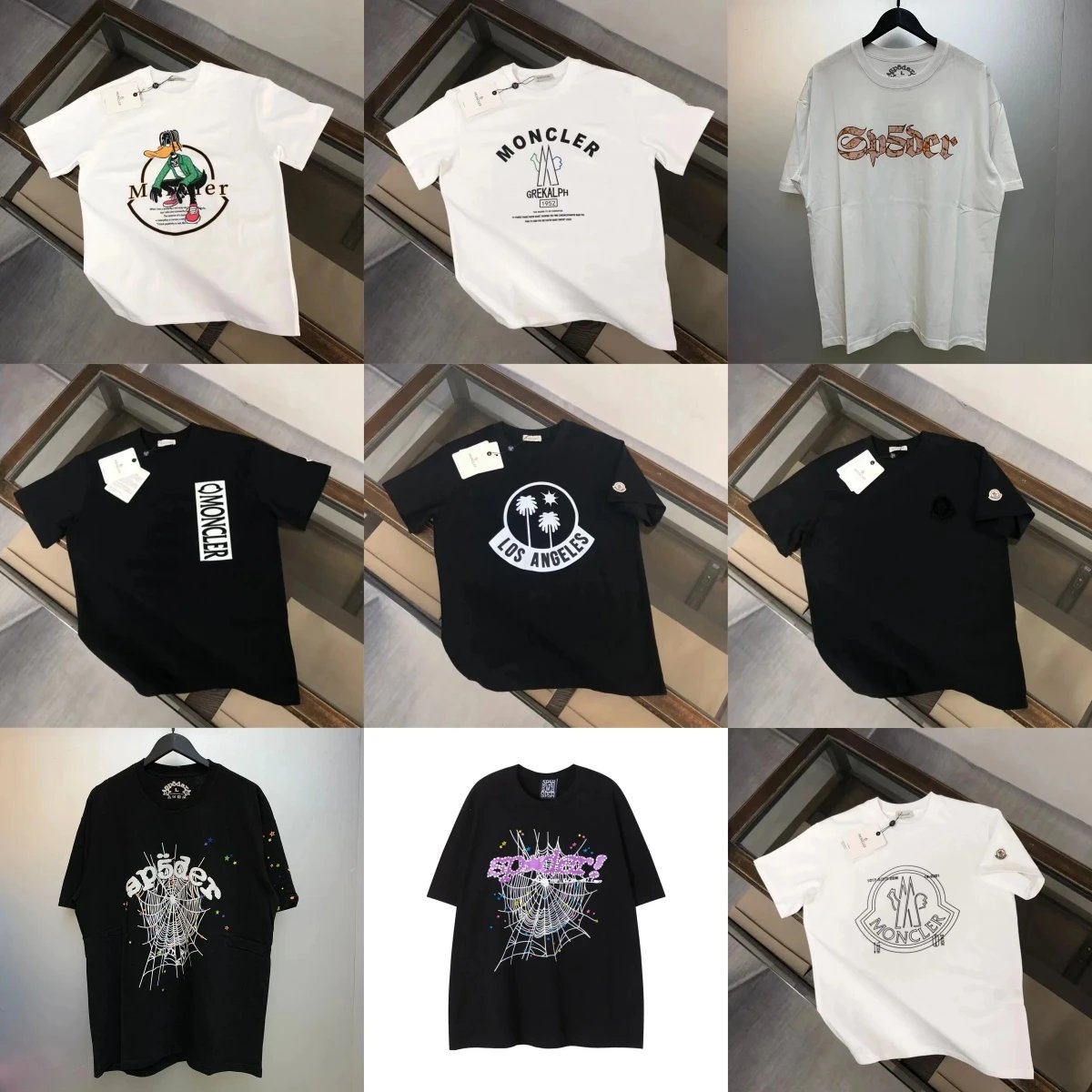Moncler T-Shirts Short-sleeve graphic logo T-shirt image 1