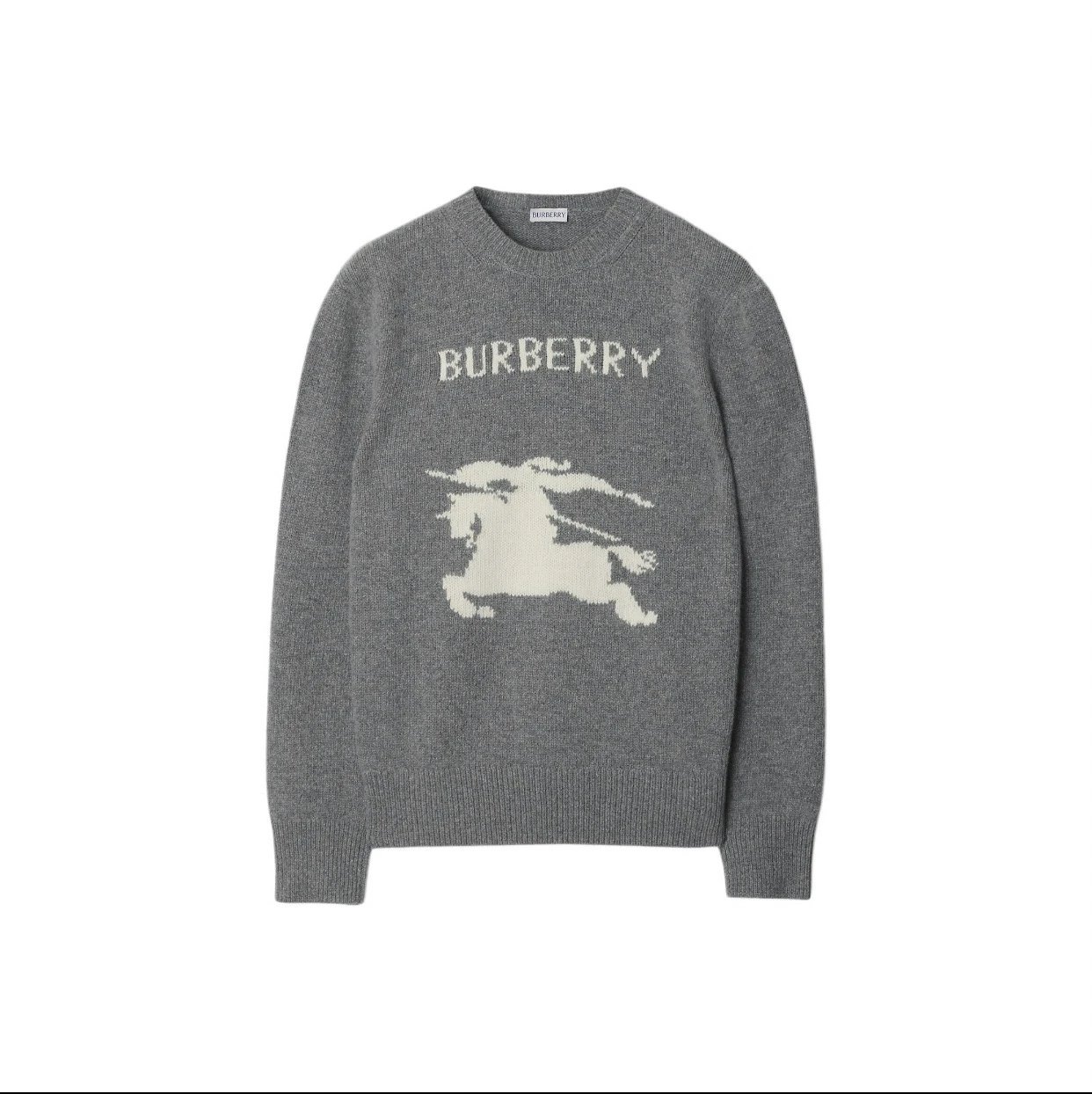 Burberry Classic Grey Sweater with Warhorse Graphic