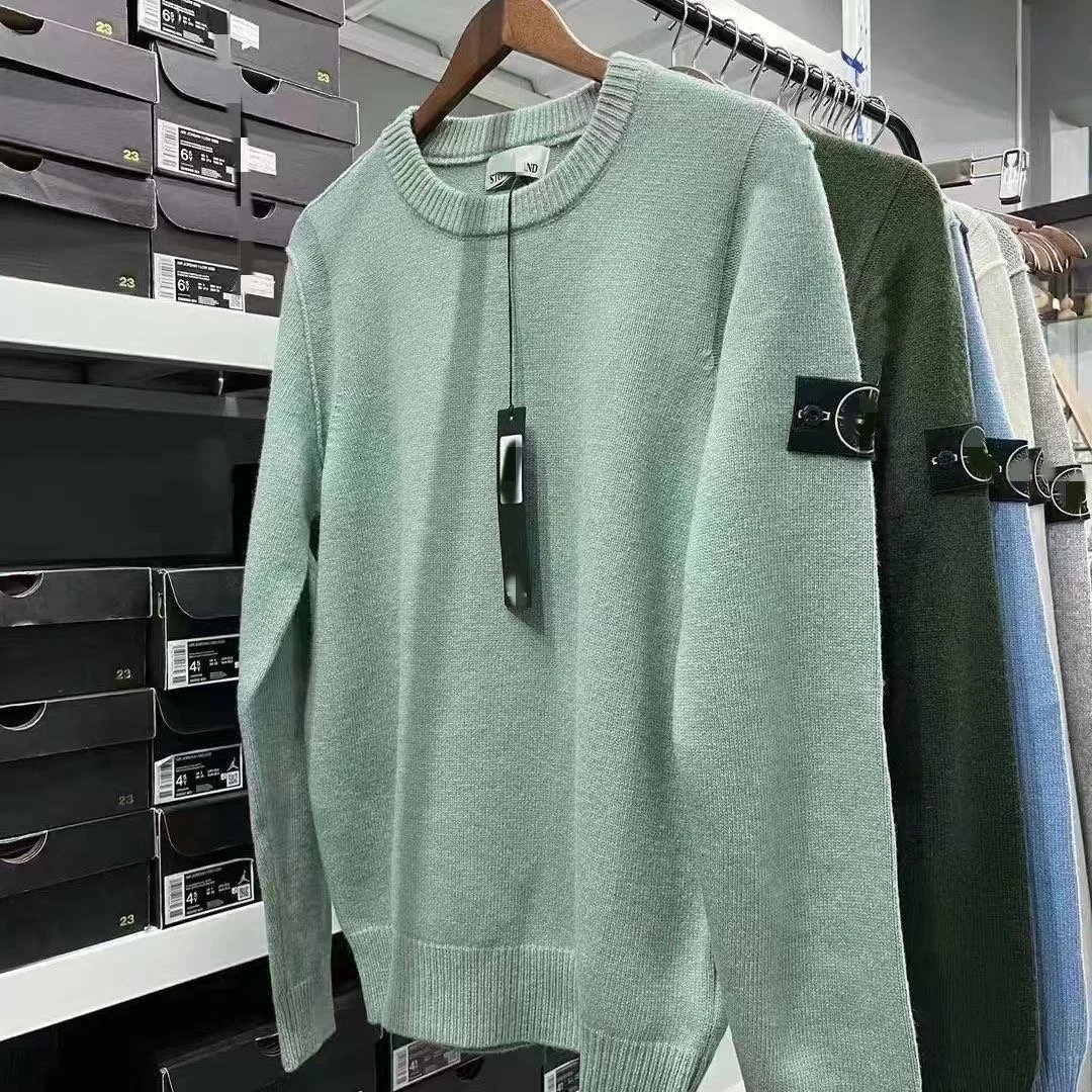 Stone Island Light Green Sweater