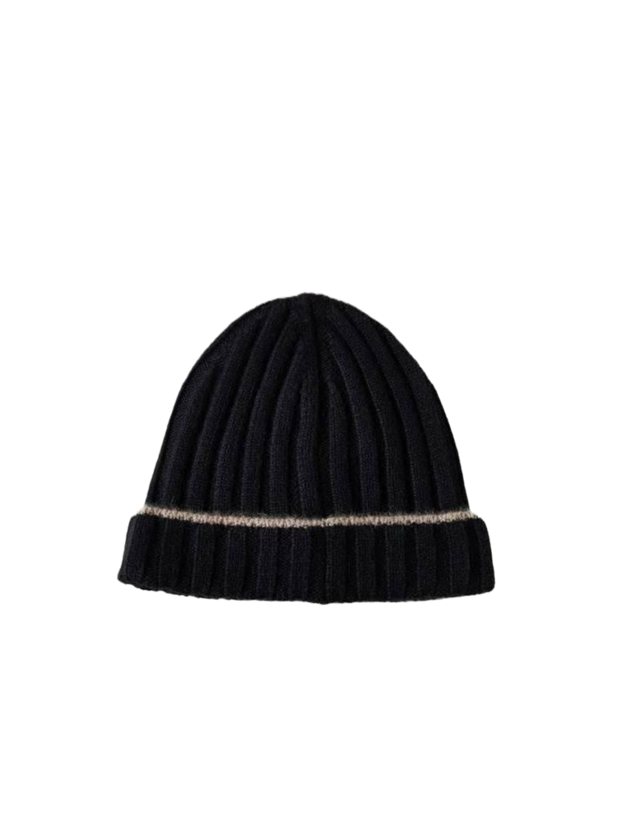 Old Money Style BC KVSS 100% Cashmere Warm Pure Cashmere Striped Knitted Beanie
