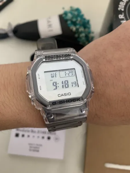 Casio G-Shock Clear Transparent Digital Watch Watches - 1