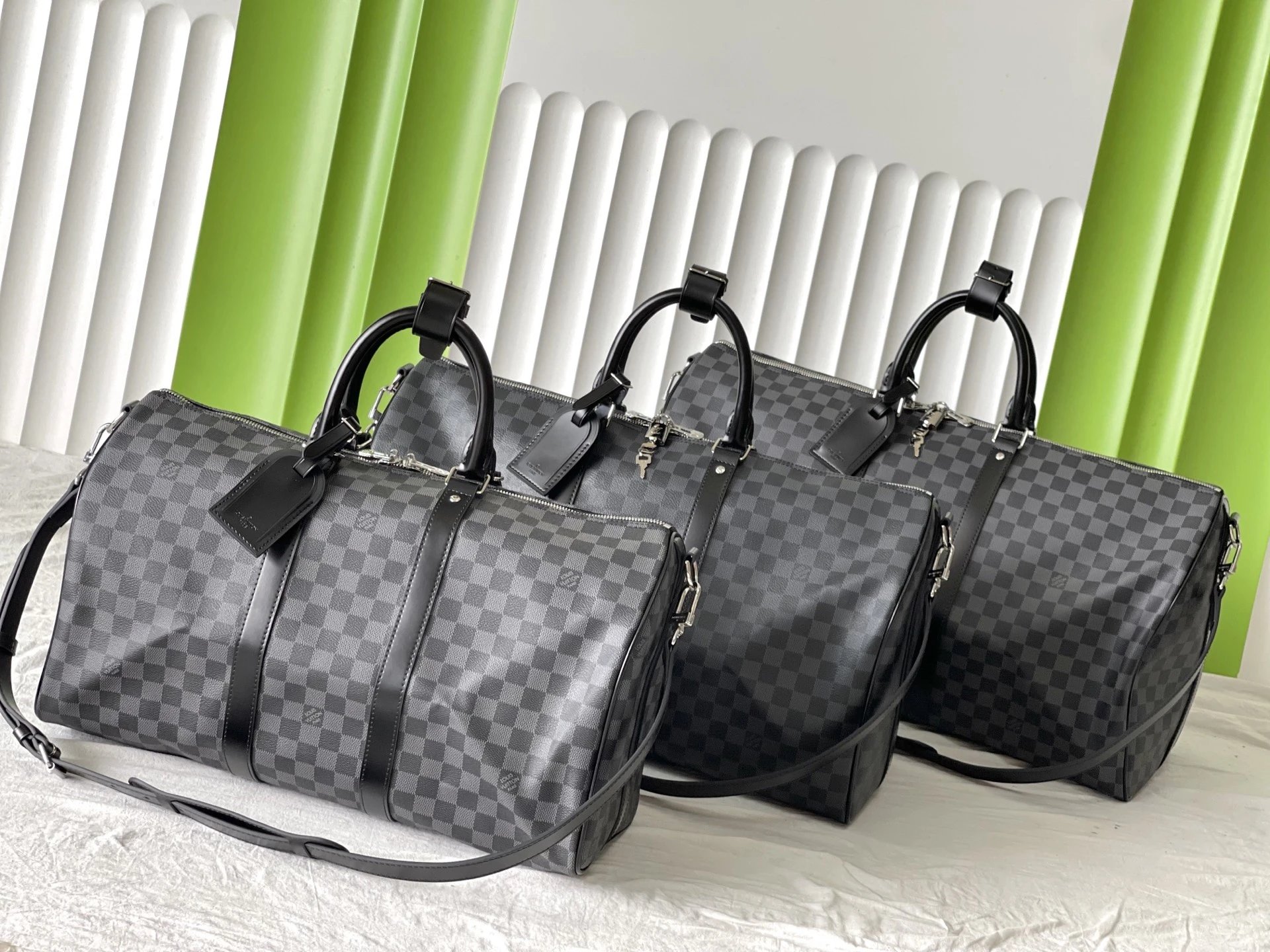 Black Floral Black Leather