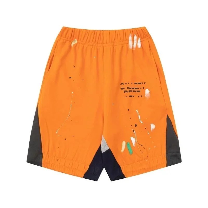 Gallery Dept Mesh Shorts Blue Multicolor Paint-Splatter Shorts - 12