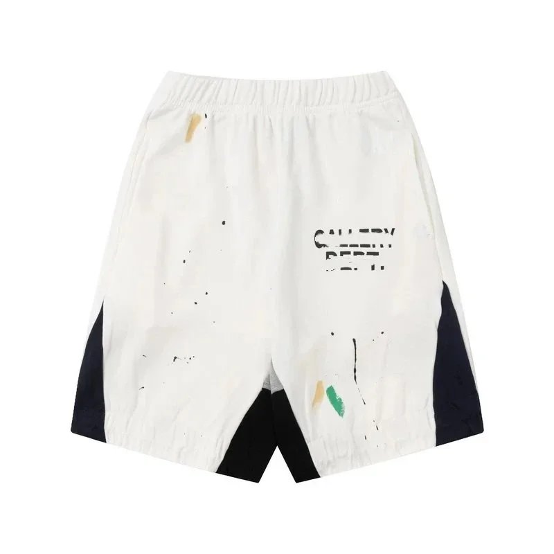 Gallery Dept Mesh Shorts Blue Multicolor Paint-Splatter Shorts - 11